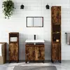 Image de vidaXL Ensemble d'armoires de salle de bain 3 pcs chêne fumé