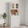 Image de vidaXL Buffet ALTA blanc 77x35x165 cm bois massif de pin