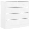 Image de vidaXL Commode, Buffet avec Tiroir, Armoire Latérale, Meuble de Rangement Salon Chambre à Coucher Intérieur, Scandinave, Blanc Bois Massif de Pin