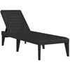 Image de vidaXL Chaise Longue Anthracite 186x60x29 cm PP