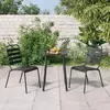 Image de vidaXL Ensemble à manger de jardin 3 pcs anthracite acier