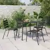 Image de vidaXL Ensemble à manger de jardin 5 pcs anthracite acier