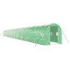 Image de vidaXL Serre avec Cadre en Acier Vert 48 m² 24x2x2 m, polytunnel, Serre à Cadre Froid, Serre pour Tomate, Serre de Jardin, Serre pour Culture