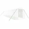 Image de Serre avec cadre en acier blanc 20 m² 10x2x2 m
