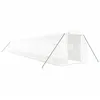 Image de vidaXL Serre avec Cadre en Acier Blanc 32 m² 16x2x2 m