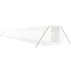 Image de vidaXL Serre avec Cadre en Acier Blanc 48 m² 24x2x2 m