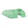 Image de vidaXL Serre avec Cadre en Acier Vert 40 m² 10x4x2 m, polytunnel, Serre à Cadre Froid, Serre pour Tomate, Serre de Jardin, Serre pour Culture