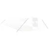 Image de vidaXL Serre avec Cadre en Acier Blanc 64 m² 16x4x2 m, polytunnel, Serre à Cadre Froid, Serre pour Tomate, Serre de Jardin, Serre pour Culture