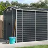 Image de vidaXL Abri de jardin anthracite 191x470x198 cm acier galvanisé