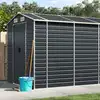 Image de vidaXL Abri de jardin anthracite 191x810x198 cm acier galvanisé