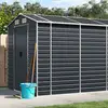 Image de vidaXL Abri de jardin anthracite 191x980x198 cm acier galvanisé