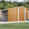 Image de vidaXL Abri de jardin marron clair 277x279x179 cm acier galvanisé