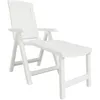 Image de Chaise longue blanc plastique