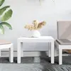 Image de vidaXL Table de jardin blanc 59x47x40 cm PP