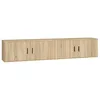 Image de vidaXL Meubles TV muraux 2 pcs chêne Sonoma 100x34,5x40 cm