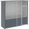 Image de vidaXL Cage à Oiseaux Anthracite 215x78x200 cm Acier galvanisé