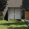 Image de vidaXL Niche pour chien avec toit noir 110x103x109 cm acier galvanisé
