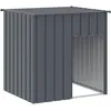 Image de vidaXL Niche pour Chien avec Toit Anthracite 110 x 103 x 109 cm Acier