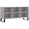 Image de vidaXL Meuble TV Sonoma Gris 103,5x30x50 cm Bois d'ingénierie