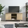 Image de vidaXL Meuble TV chêne sonoma 104x35x50 cm bois d'ingénierie