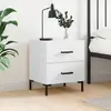Image de vidaXL Table de chevet blanc 40x35x47,5 cm bois d’ingénierie