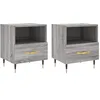 Image de Tables de chevet 2 pcs sonoma gris 40x35x47,5 cm