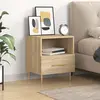Image de vidaXL Table de chevet chêne sonoma 40x35x47,5 cm bois d’ingénierie