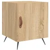 Image de vidaXL Table de Chevet chêne Sonoma 40x40x50 cm Bois d’ingénierie, Armoire, Armoire latérale, Support de téléphone, Table de Chevet