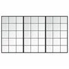 Image de vidaXL Miroirs muraux 3 pcs Noir 100x60 cm métal