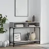 Image de vidaXL Table console sonoma gris 100x30,5x75 cm bois d'ingénierie