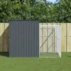 Image de vidaXL Niche pour chien avec cour anthracite 214x253x181 cm