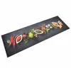 Image de vidaXL Tapis de Cuisine Lavable Impression Légumes, Paillasson Antidérapant, Tapis de Sol Absorbant Intérieur, Moderne, 60x180 cm Velours