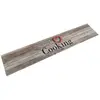 Image de vidaXL Tapis de cuisine lavable impression cuisine gris 60x300 cm