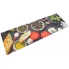 Image de vidaXL Tapis de cuisine lavable impression vin dîner 60x180 cm velours