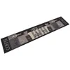 Image de Tapis de cuisine lavable impression café noir 60x300 cm velours