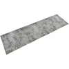 Image de Tapis de cuisine lavable impression béton 45x150 cm velours