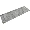 Image de Tapis de cuisine lavable impression béton 60x180 cm velours