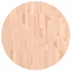 Image de vidaXL Dessus de Table, Plateau de Table de Remplacement, Dessus de Table Basse Salle de Séjour Intérieur, Ø80x2,5 cm Rond Bois Massif de Hêtre