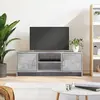 Image de vidaXL Meuble TV gris béton 102x30x37,5 cm bois d'ingénierie