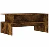 Image de vidaXL Table Basse chêne fumé 90x55x42,5 cm Bois d'ingénierie, Table d'appoint, Table de Salon, Table latérale, Bout de canapé, Table Centrale