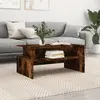 Image de vidaXL Table basse chêne fumé 90x55x42,5 cm bois d'ingénierie