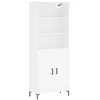 Image de Buffet haut Blanc 69,5x34x180 cm Bois d ingénierie