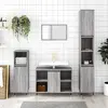 Image de vidaXL Ensemble de meubles de salle de bain 3 pcs Sonoma gris