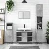 Image de vidaXL Ensemble de meubles de salle de bain 3 pcs gris béton