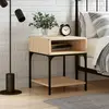 Image de vidaXL Table de chevet chêne sonoma 40x41x50 cm bois d'ingénierie