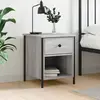 Image de vidaXL Table de chevet sonoma gris 40x42x50 cm bois d'ingénierie