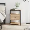 Image de vidaXL Table de chevet chêne sonoma 40x42x56 cm bois d'ingénierie