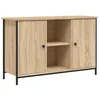 Image de vidaXL Meuble TV, Armoire de Télévision avec 2 Compartiments et 2 Étagères, Meuble Télé avec Pieds Salle de Séjour, Chêne Sonoma Bois d'Ingénierie