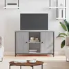Image de vidaXL Meuble TV sonoma gris 100x35x65 cm bois d'ingénierie