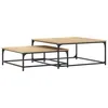 Image de vidaXL Tables Basses gigognes 2 pcs chêne Sonoma Bois d'ingénierie